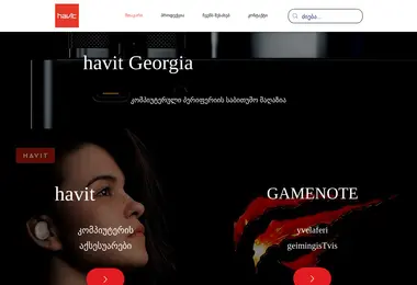 Screenshot of havit.ge