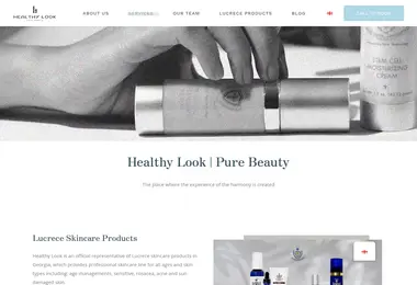 Screenshot of healthylook.ge