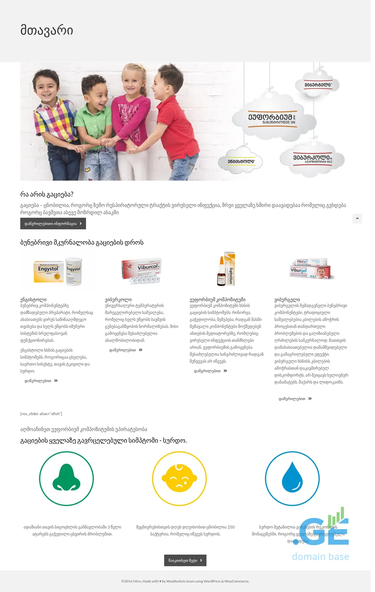 Screenshot of the site heel-kids.ge