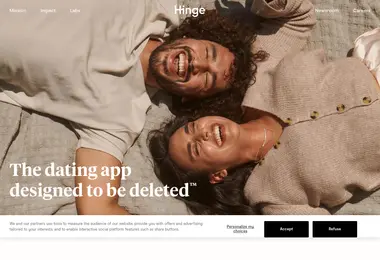 Screenshot of hin.ge