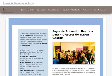 Screenshot of hispanistasgeo.ge