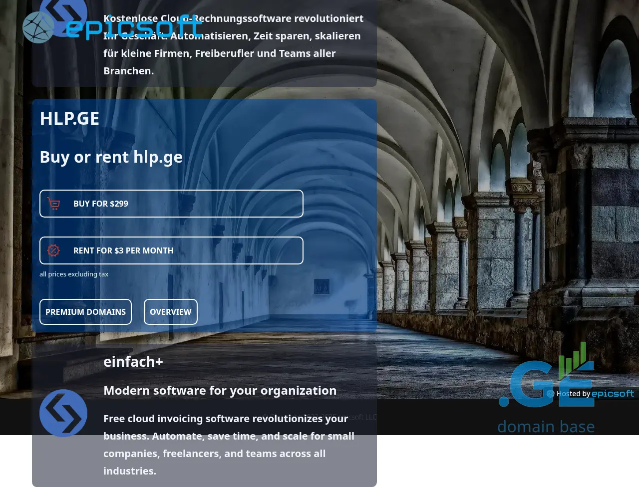 Screenshot of the site hlp.ge