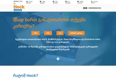 Screenshot of hockinternational.ge