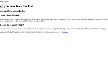 Screenshot of hod.ge
