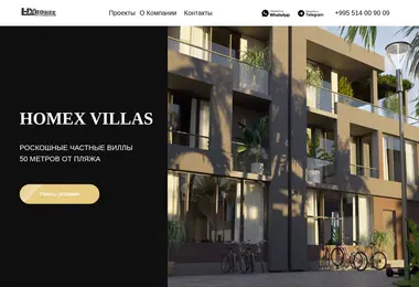 Screenshot of homex.ge