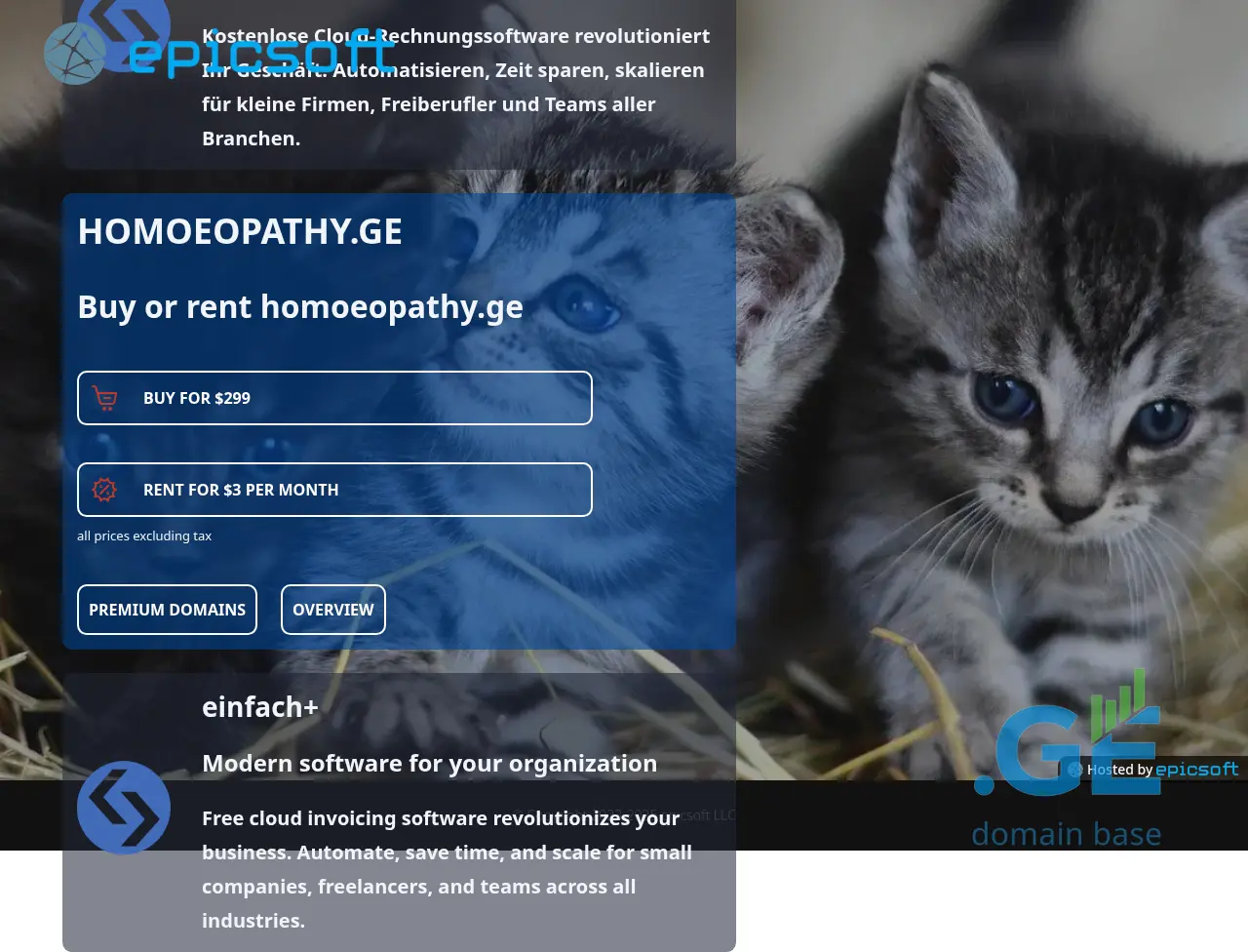 Screenshot of the site homoeopathy.ge