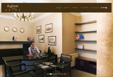Screenshot of hotelkalasi.ge