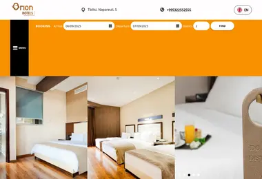 Screenshot of hotelorion.ge