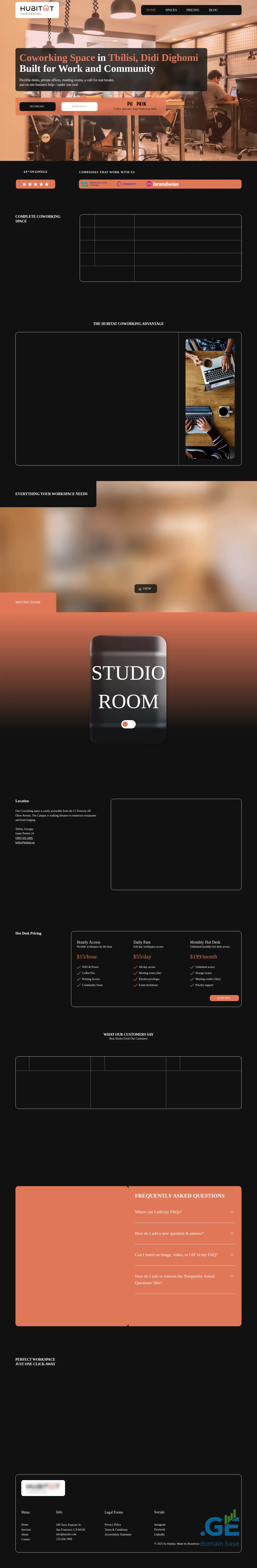 Screenshot of the site hubitat.ge