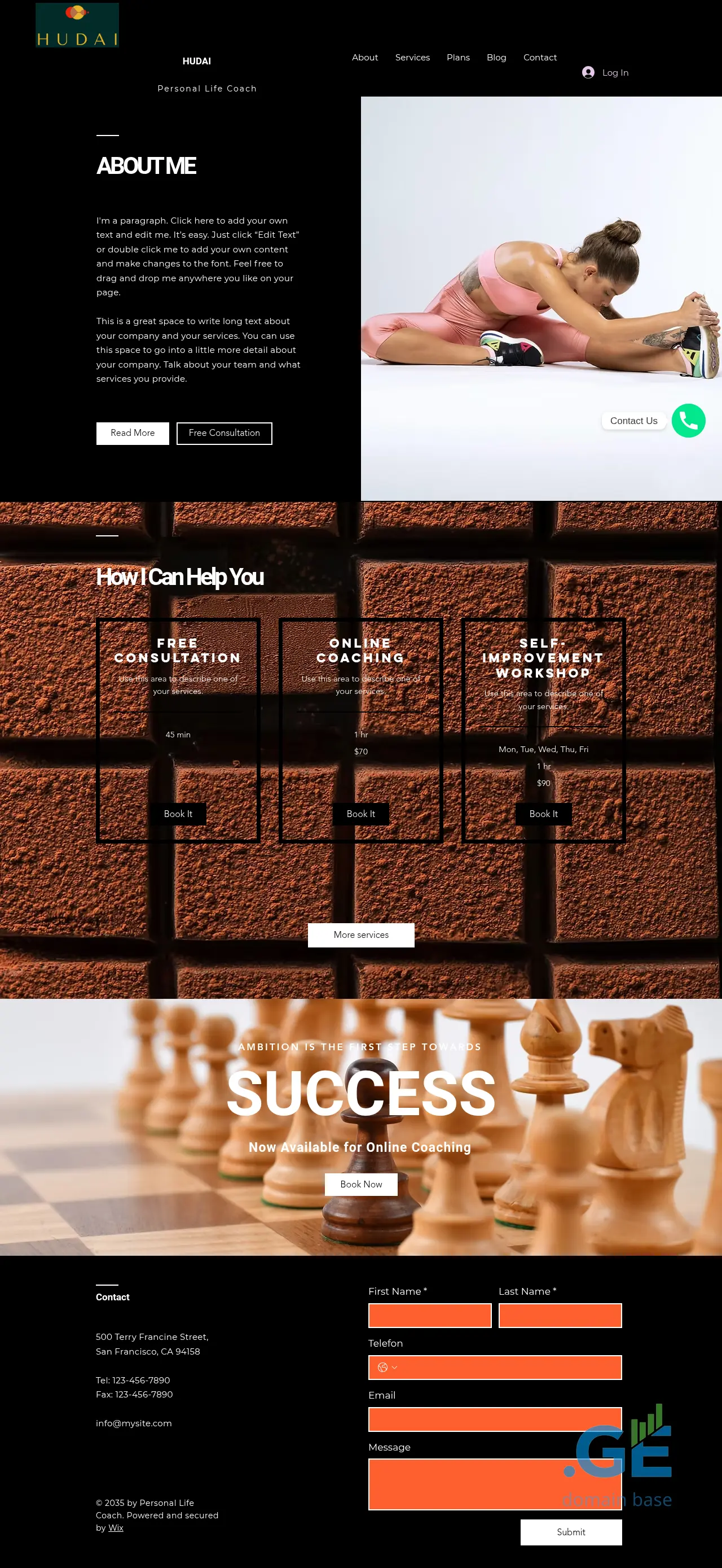 Screenshot of the site hudai.ge