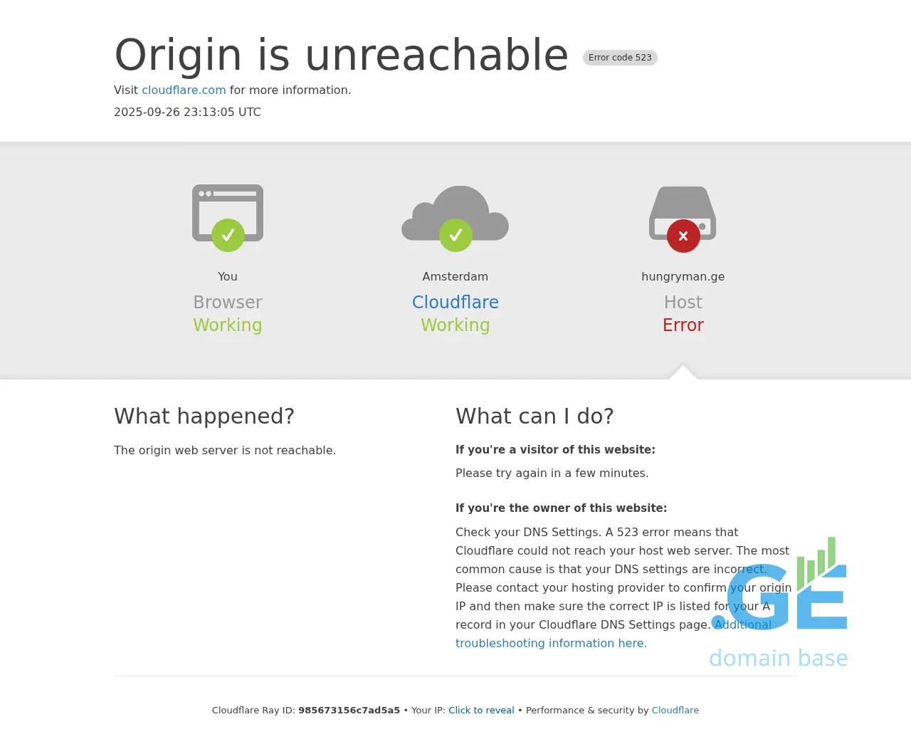 Screenshot of the site hungryman.ge