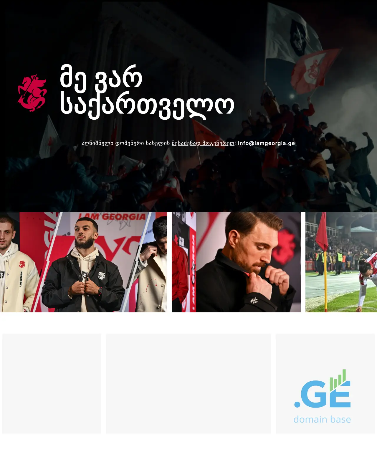 Screenshot of the site iamgeorgia.ge