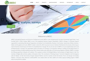 Screenshot of ibedc.ge