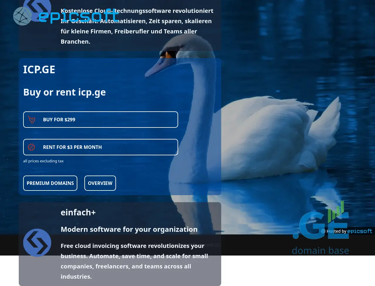 Screenshot of the site icp.ge