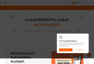 Screenshot of ideabank.ge