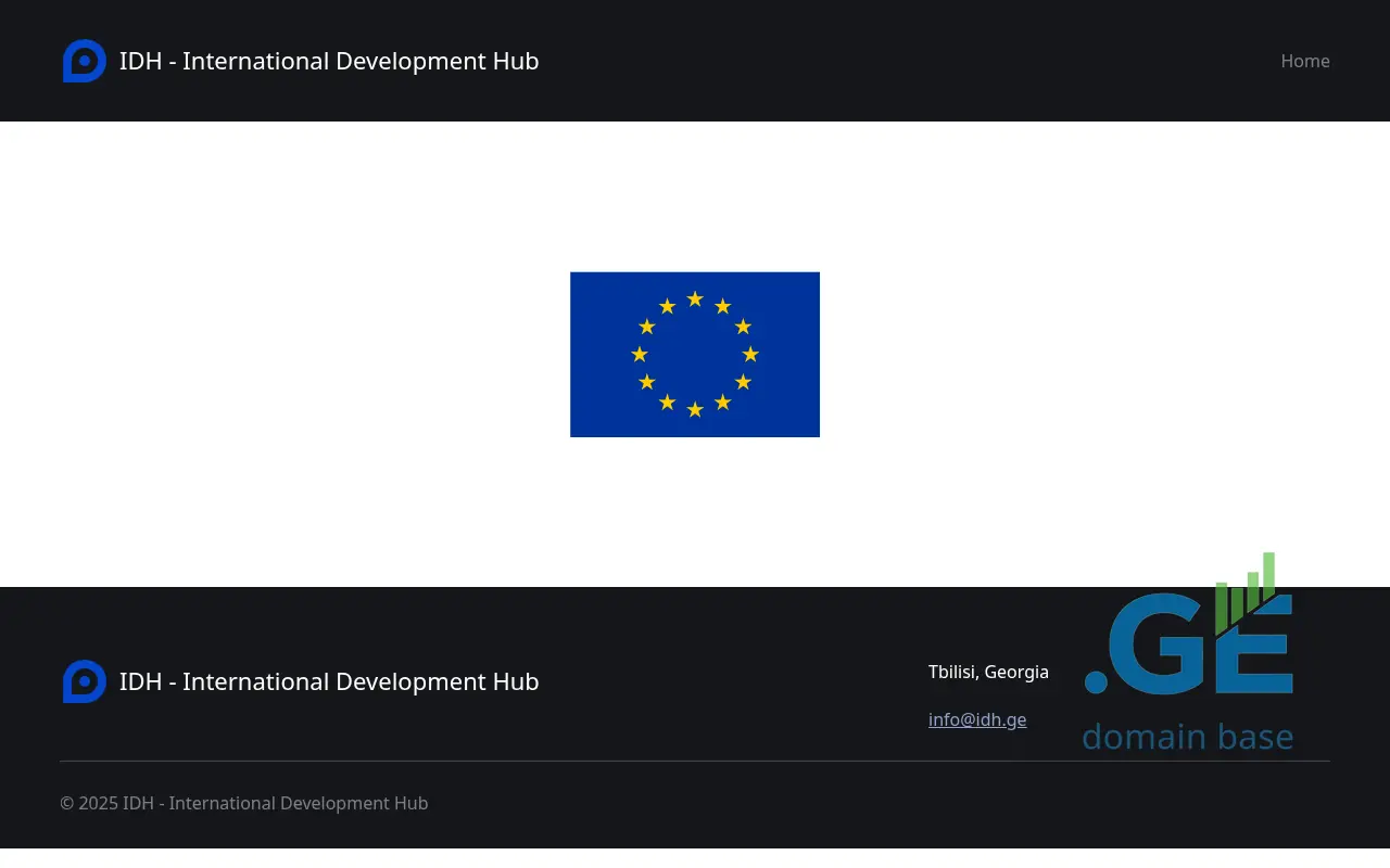 Screenshot of the site idh.ge