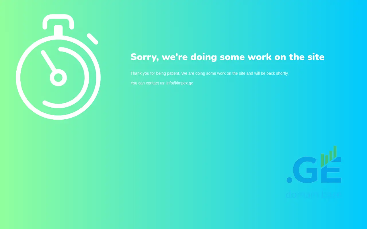 Screenshot of the site impex.ge