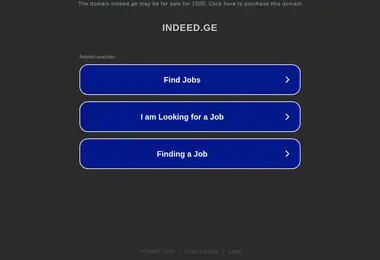 Screenshot of indeed.ge