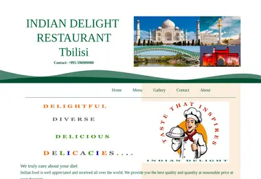 Screenshot of indiandelight.ge