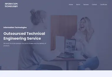Screenshot of information-technologies.ge