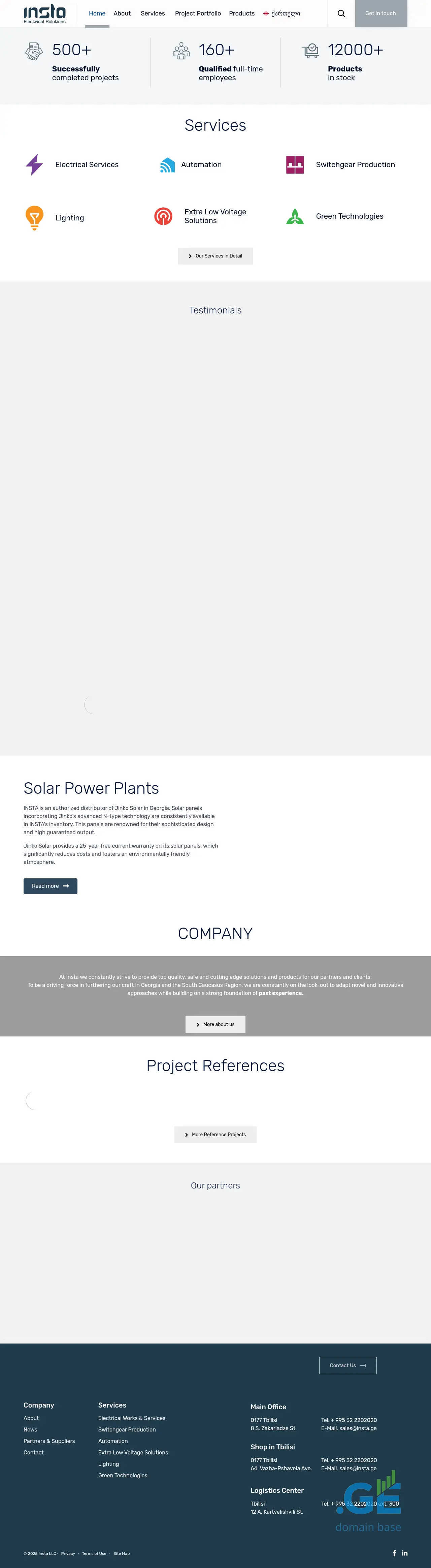 Screenshot of the site insta.ge