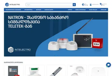 Screenshot of intelectro.ge