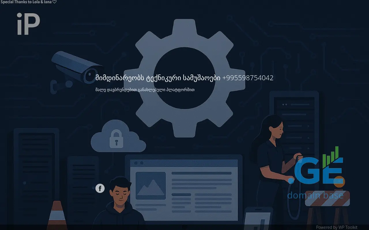 Screenshot of the site ip.ge