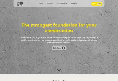 Screenshot of irbisbeton.ge