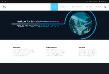 Screenshot of isd.ge