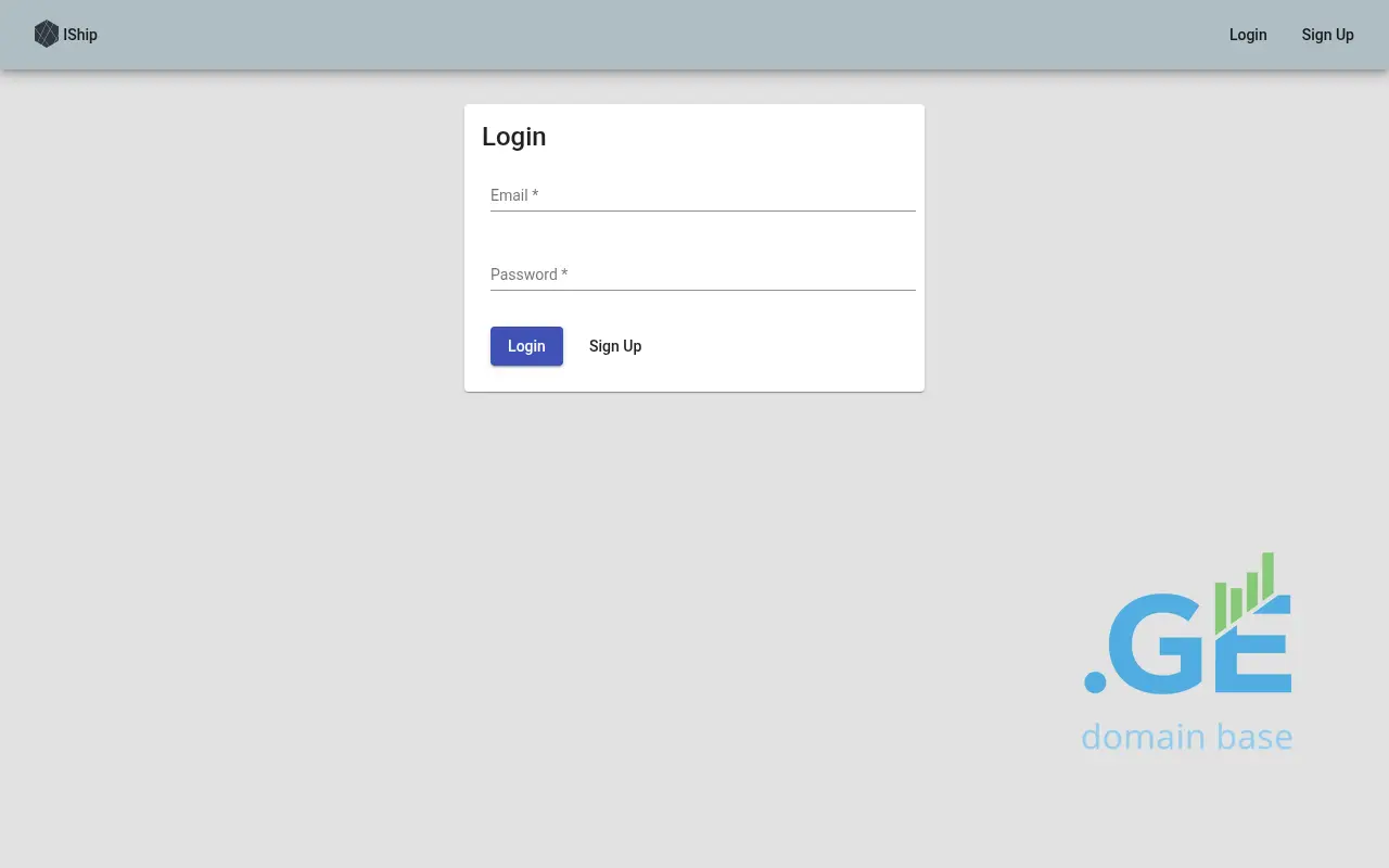 Screenshot of the site iship.ge