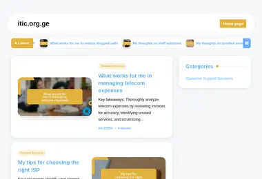 Screenshot of itic.org.ge