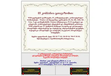 Screenshot of itkompania.ge