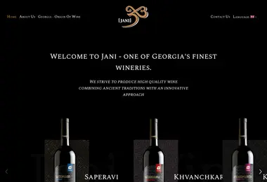 Screenshot of janiwinery.ge