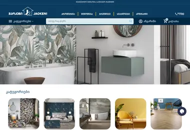 Screenshot of jaokeni.ge