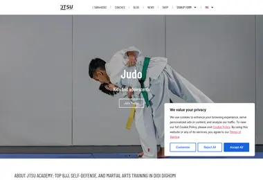 Screenshot of jiujitsu.ge