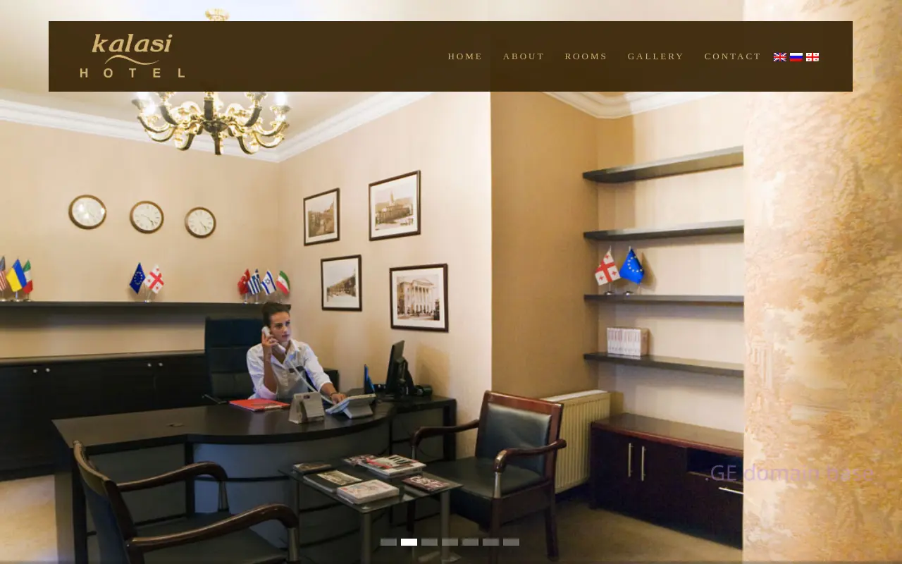 Screenshot of the site kalasi.ge