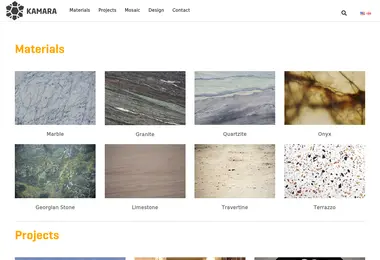 Screenshot of kamarastone.ge