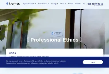 Screenshot of kromos.ge
