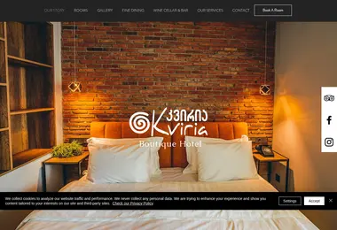 Screenshot of kviria.ge