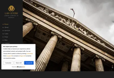 Screenshot of lawcentre.ge