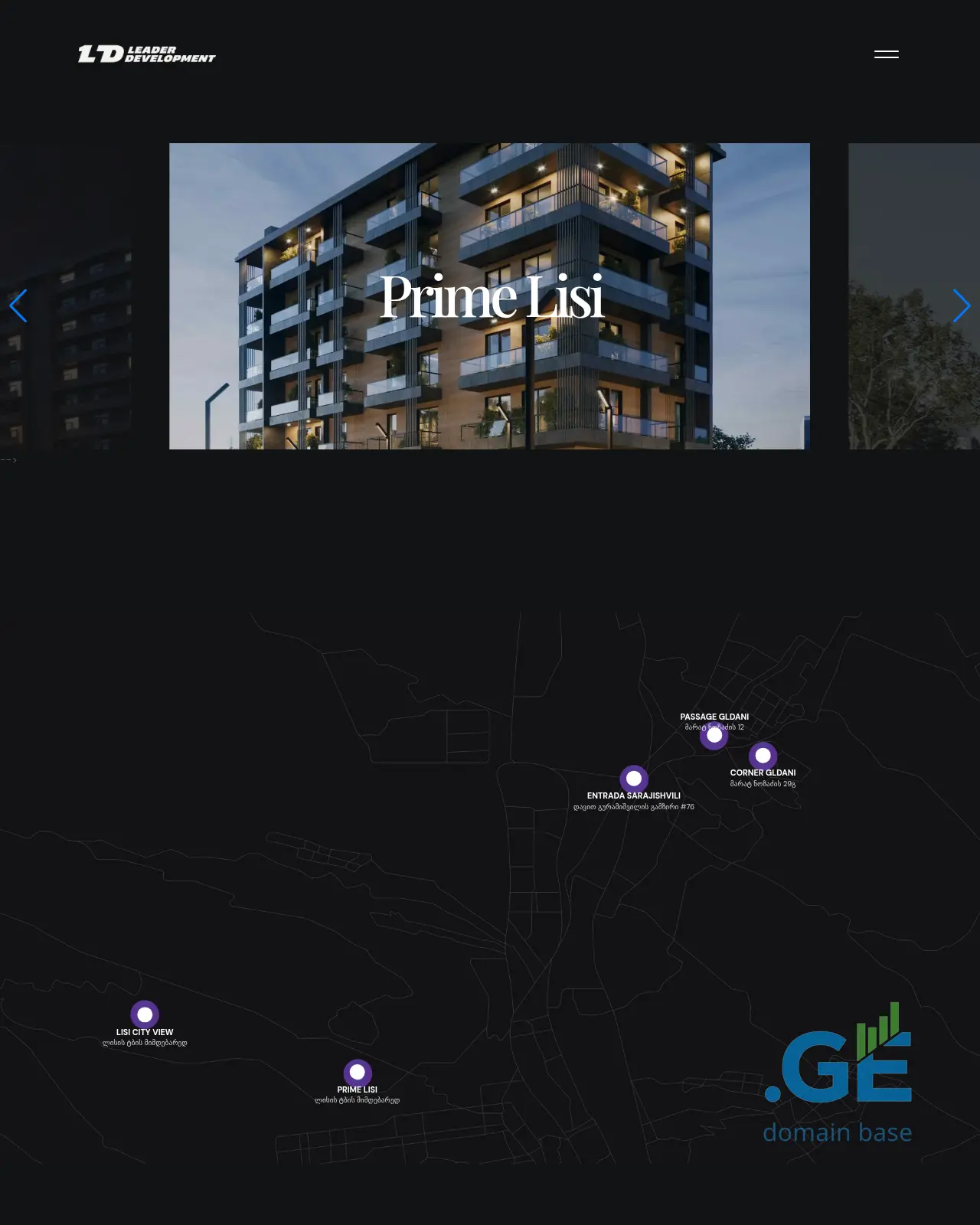 Screenshot of the site ld.ge