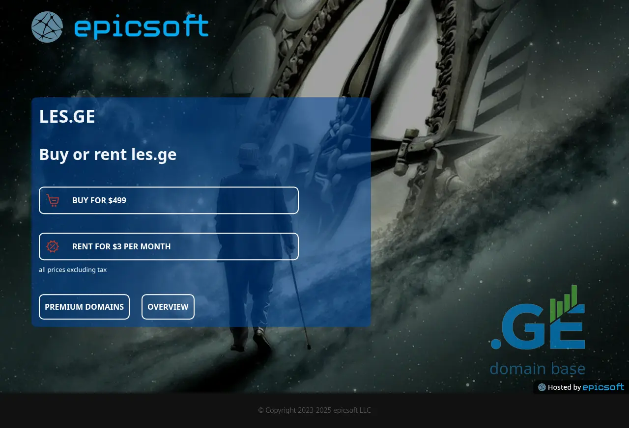 Screenshot of the site les.ge