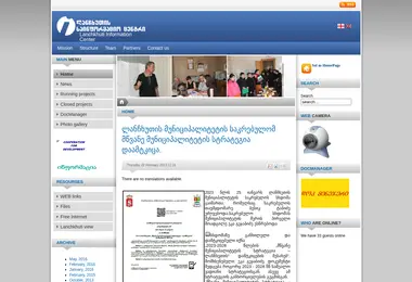 Screenshot of lic.org.ge