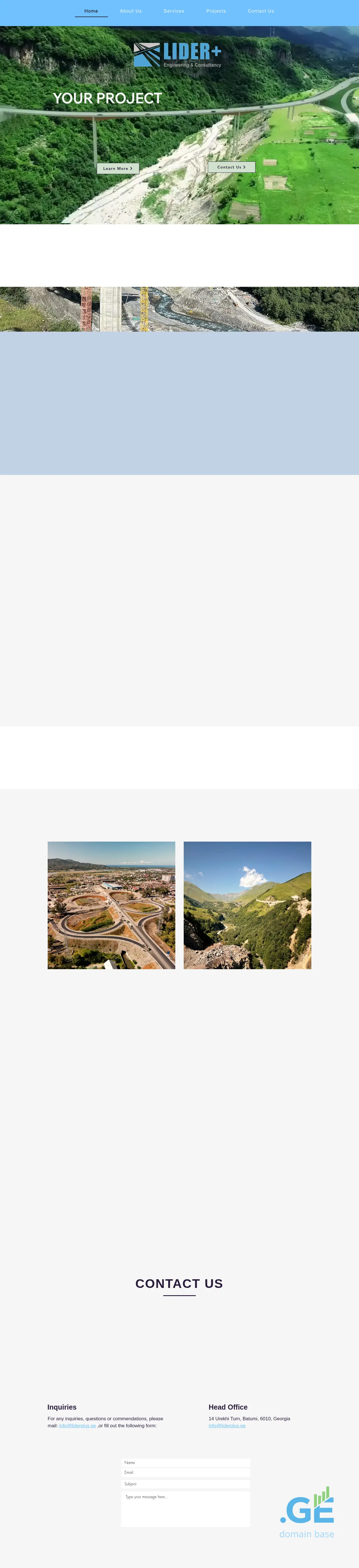 Screenshot of the site liderplus.ge