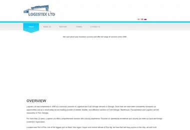 Screenshot of logistex.ge