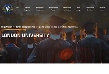 Screenshot of londonuniversity.ge