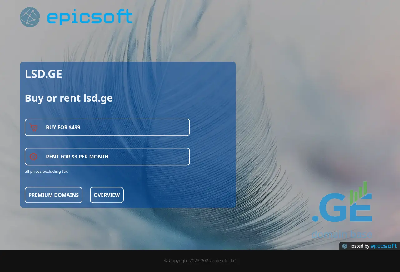 Screenshot of the site lsd.ge