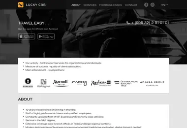 Screenshot of luckycab.ge