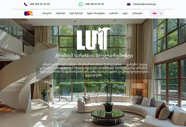 Screenshot of luni.com.ge
