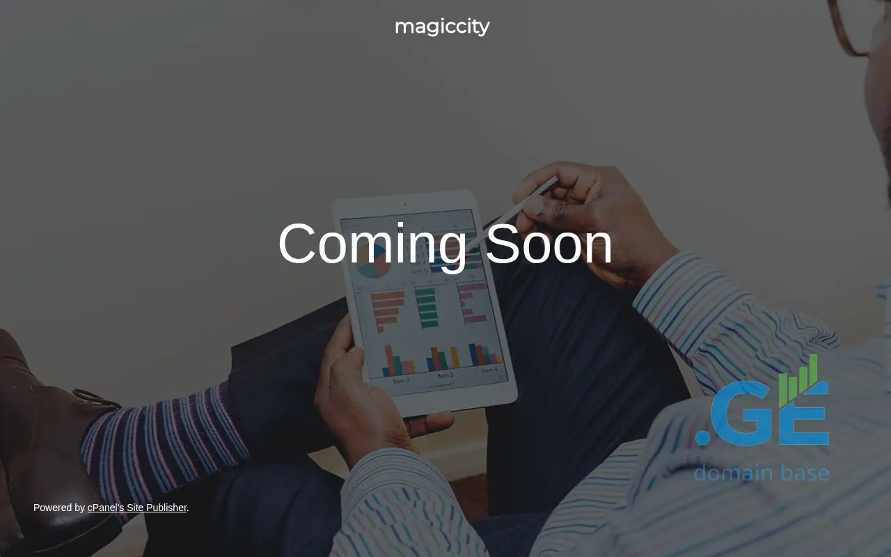 Screenshot of the site magiccity.ge